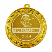 Медали ПЕРВОКЛАССНИКАМ - ПРЕМИУМ - Медаль Первоклассник - 2022г