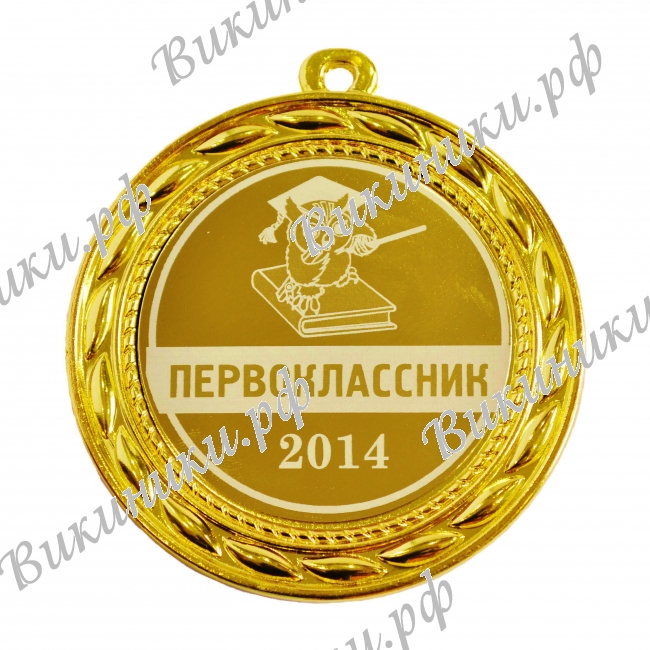 Медали ПЕРВОКЛАССНИКАМ - ПРЕМИУМ - Медаль Первоклассник - 2023г