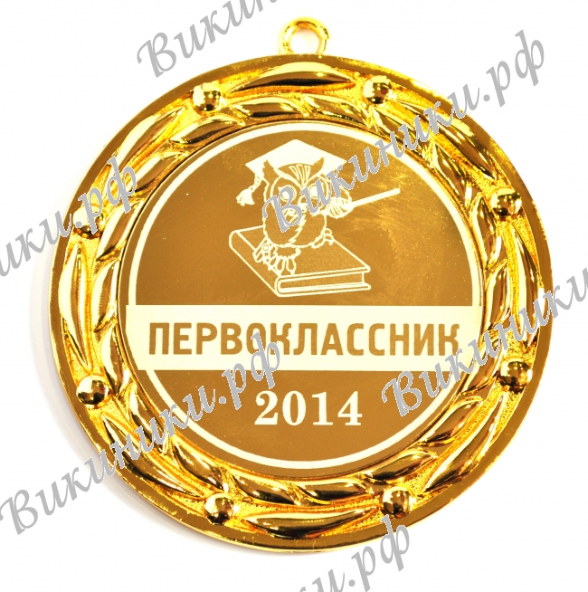 Медали ПЕРВОКЛАССНИКАМ - ПРЕМИУМ - Медаль - Первоклассник 2023
