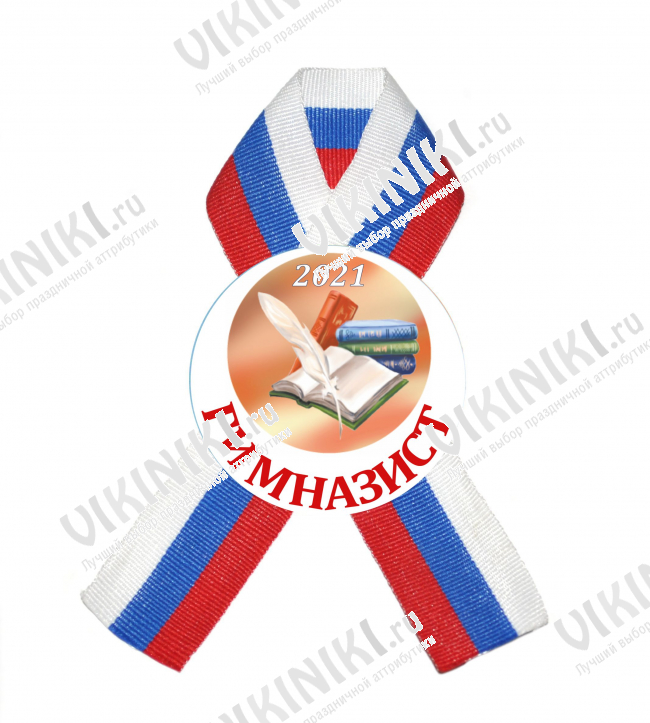 Разные  - Значок с ленточкой - Гимназист