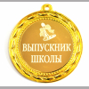 Медали для Выпускников - Медаль выпускник школы (БД)